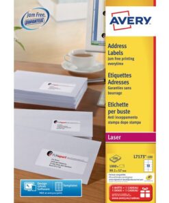 Adresetiket Avery QuickPeel 99,1x57 wit 100 vel 10          etiketten per vel