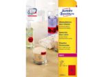 Adresetiket Avery 99,1x38,1mm neonrood 25 vel 14 etiketten  per vel