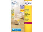 Adresetiket Avery 99,1x38,1mm neonroze 25 vel 14 etiketten  per vel