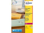 Laseretiket Avery 38,1x21,2mm transparant 25 vel 65         etiketten per vel
