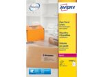 Laseretiket Avery 99,1x67,7mm transparant 25 vel 8          etiketten per vel