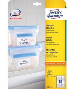 Diepvriesetiket Avery 38,1x21,2mm