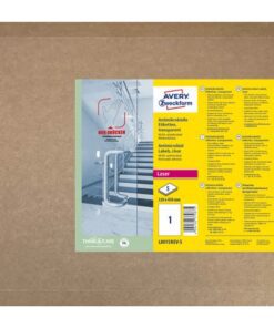Bedrukbaar antimic. Folie Zweckform 320x450mm, transp. 5    vel, afneembaar