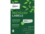 Etiket Avery ILK 99,1x67,7mm recycled 100 vel 8 etiketten   per vel wit
