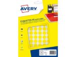 Avery 960 markeringspunten - diameter 15 mm - A5-vel - Geel
