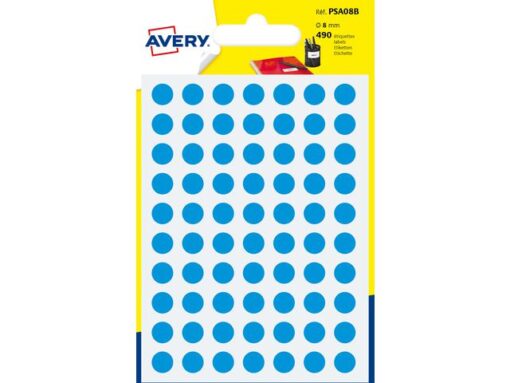 Etiket Avery 8mm rond