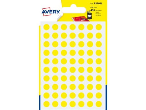 Etiket Avery 8mm rond