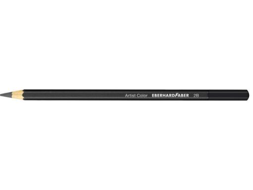 Potlood Eberhard Faber 2B gelakt 17,5cm