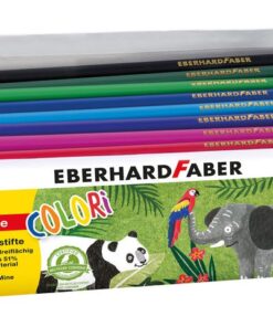 Kleurpotlood Eberhard Faber Jumbo 72st. driekantig in       kartonnen doos