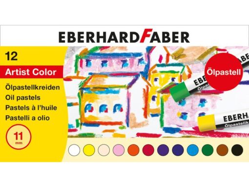 Oliepastelkrijt Eberhard Faber Artist Color 11mm doos a 12  st assorti
