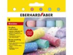 Stoepkrijt Eberhard Faber 6 glitterkleuren