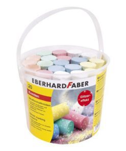 Stoepkrijt Eberhard Faber glitter 20 stuks in emmer