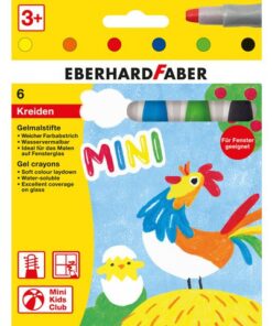 Gelkleurpotloden Eberhard Faber 6 kleuren in karton etui