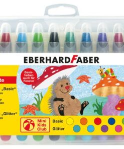 Gelkleurpotloden Eberhard Faber 12 kleuren in plastic etui
