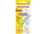 Viltstiften Eberhard Faber Glitter pastel kleuren assorti 8st.