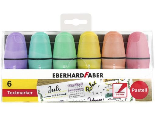 Tekstmarker Eberhard Faber mini pastel etui 6st.