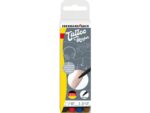 Tattoo stift Eberhard Faber 4 stuks, 4 kleuren rood, bruin, zwart en blauw