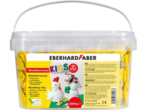 Eberhard Faber Boetseerklei 3KG in een emmer