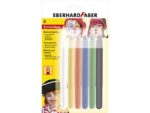 Schminkstiften Eberhard Faber draaibaar set 6 kleuren op    blisterkaart