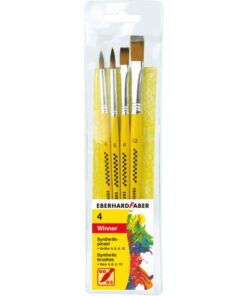 Penselenset Eberhard Faber synthetisch maat 4-6-8-12