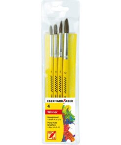 Penselenset Eberhard Faber ponyhaar maat 4-6-8-12