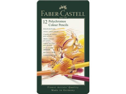 Faber Castell Kleurpotlood Faber-Castell Polychromos 3,8mm kerndikte etui à 12 stuks