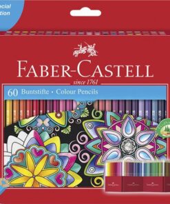 Faber Castell Kleurpotlood Faber-Castell Castle zeskantig karton etui met 60 stuks