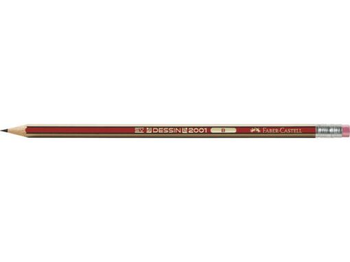Faber Castell Potlood Faber-Castell Dessin 2001 B met gum