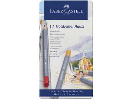 Faber Castell Aquarelkleurpotlood Faber-Castell Goldfaber etui 12 stuks