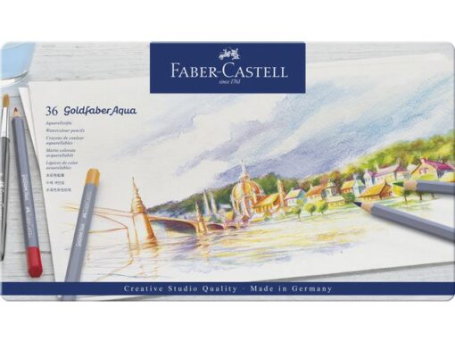 Faber Castell Aquarelkleurpotlood Faber-Castell Goldfaber etui 36 stuks