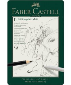Faber Castell Grafietpotlood Faber-Castell Pitt Mat Etui set 11 stuks