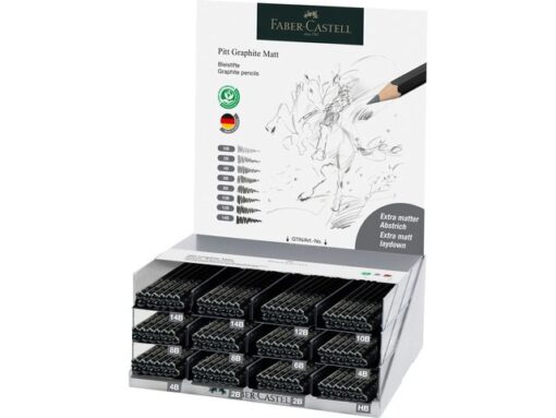 Faber Castell Grafietpotlood Faber-Castell Pitt Mat POS 2001 module 144   stuks