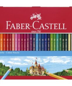 Faber Castell Kleurpotlood Faber-Castell Castle zeskantig metalen etui    met 36 stuks