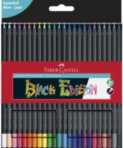 Faber Castell Kleurpotloden Faber-Castell Black Edition in kartonnen etui á 24 stuks