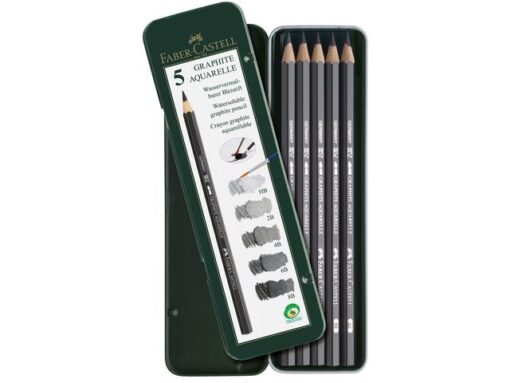 Faber Castell Aquarelpotlood Faber-Castell Graphite etui a 5 stuks