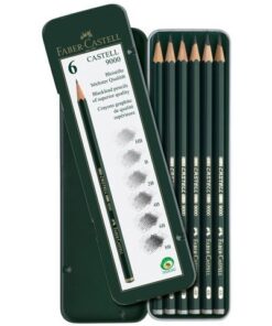 Faber Castell Potlood Faber-Castell 9000 bliketui a 6 stuks