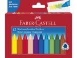 Faber Castell Waskrijt Faber-Castell driehoek etui à 12 stuks.