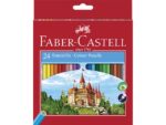 Faber Castell Kleurpotloden Faber-Castell zeskantig in kartonnen etui a   24st.