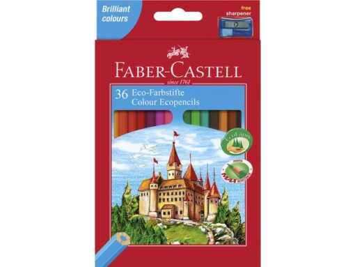 Faber Castell Kleurpotlood Faber-Castell Castle zeskantig karton etui met 36 stuks