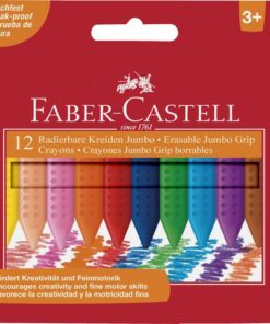 Faber Castell Waskrijt Faber- Castell Jumbo GRIP doos 12 stuks