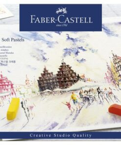 Faber Castell Pastelkrijt Faber-Castell halve lengte etui à 72 stuks