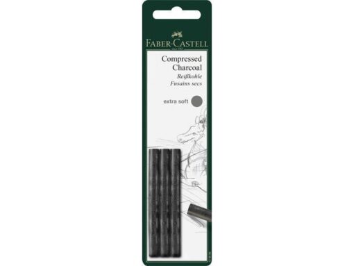 Faber Castell Houtskool Faber-Castell Pitt Monochrome geperst ES 3 stuks  blister