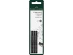 Faber Castell Houtskool Faber-Castell Pitt Monochrome geperst S 3 st.     blister