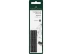 Faber Castell Houtskool Faber-Castell Pitt Monochrome geperst M 3 stuks   blister