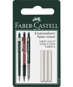Faber Castell Reservegum Faber-Castell GRIP 1345/1347/Vario L 3 stuks op  blister