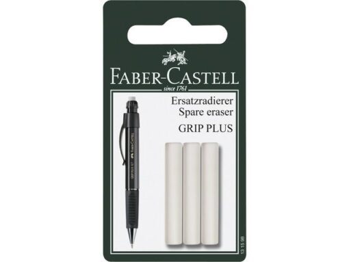 Faber Castell Reservegum Faber-Castell voor GRIP Plus blister a 3 stuks