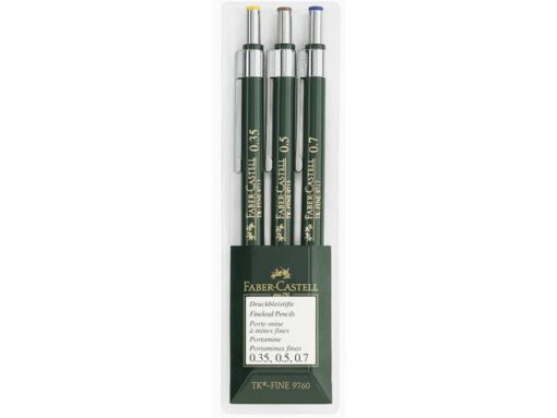 Faber Castell Vulpotlood Faber-Castell TK-Fine 9760 3-delig set