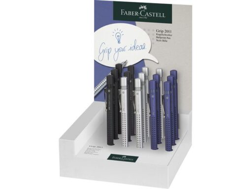 Faber Castell Balpen  Grip 2011 display 15 stuks assorti kleuren