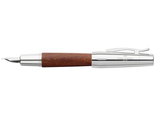 Vulpen Faber Castell E-motion chroom/ bruin perenhout M