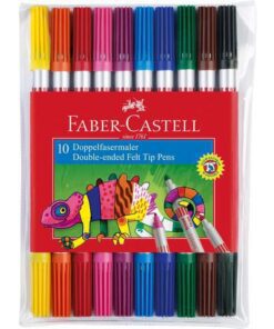 Viltstiften Faber Castell Duo etui met 10 stuks